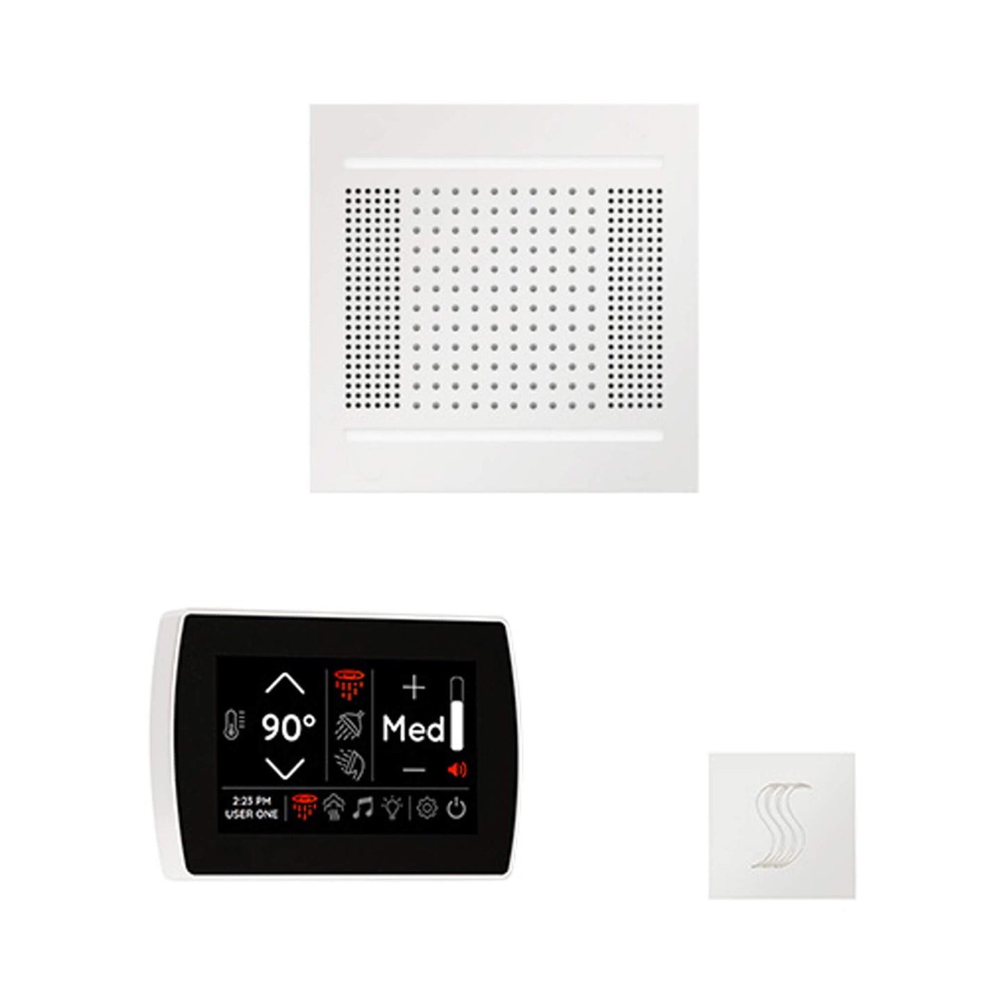 ThermaSol SignaTouch 5-Inch Display Steam Control Package With HydroVive Rainhead (SAK12821)