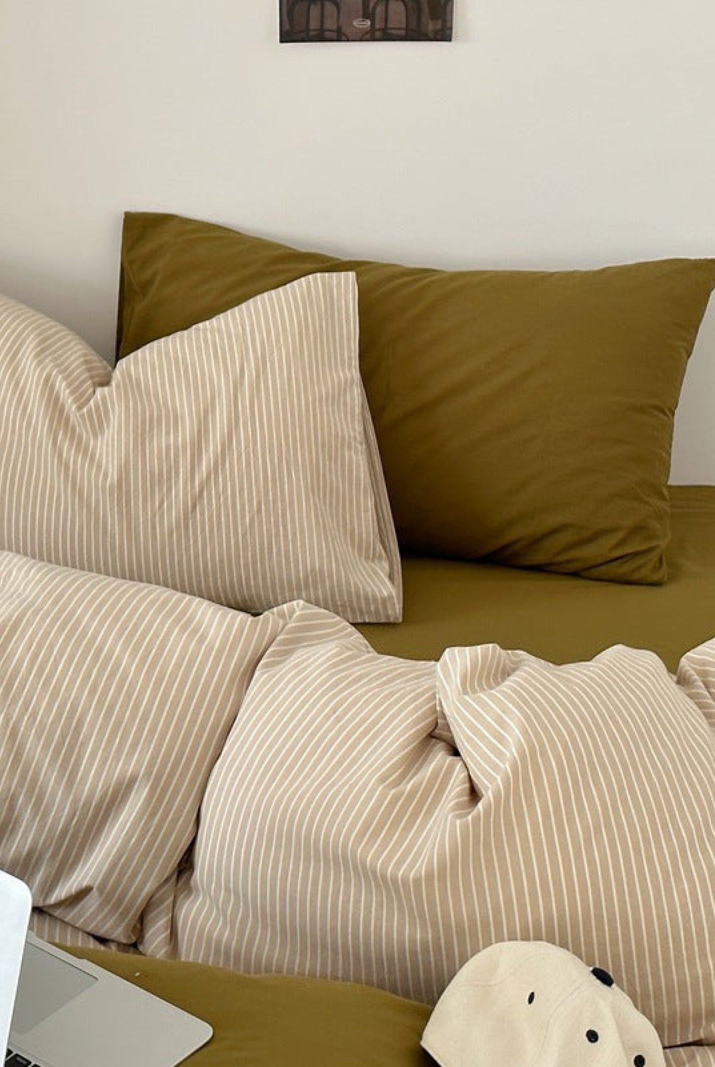 Thin Striped Bedding Set / Blue