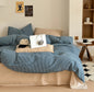 Thin Striped Bedding Set / Blue