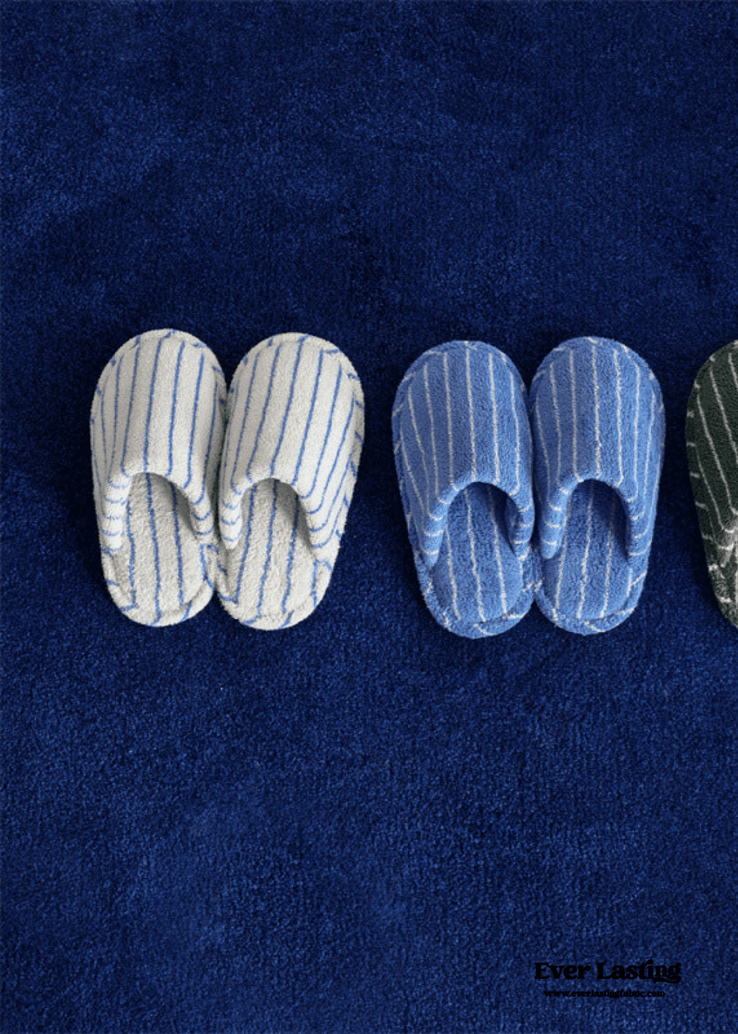 Thin Striped House Slippers