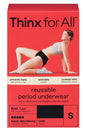 Thinx For All Super Absorbency Cotton Brief Period Underwear, Small Black