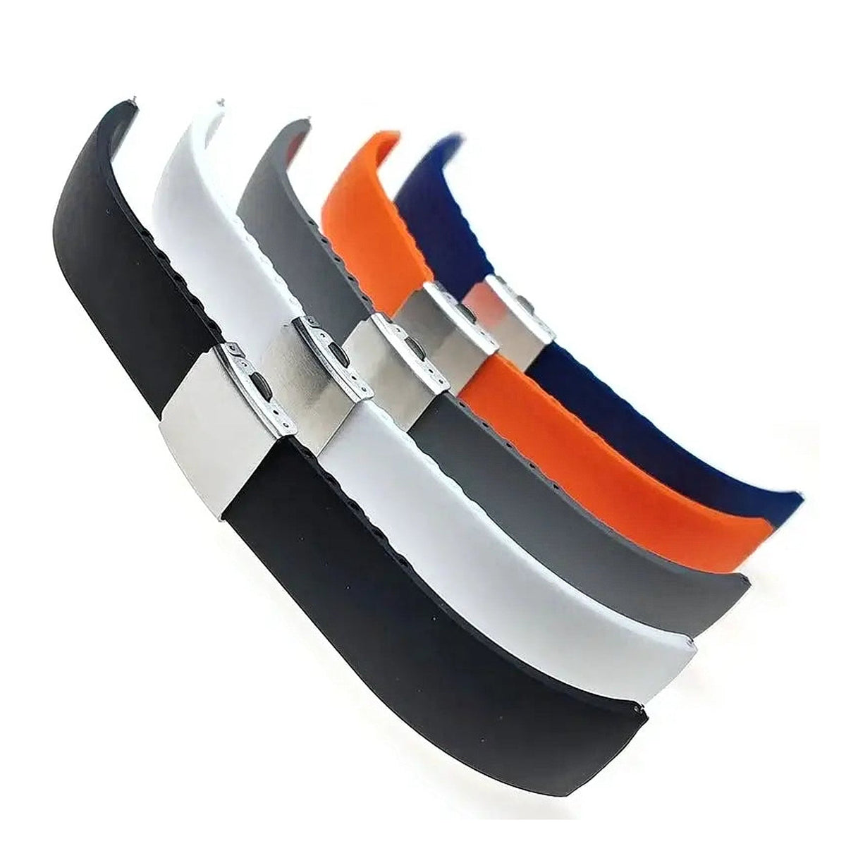 TicWatch Pro 5, Pro 3 & E3 Trim-to-Fit Silicone Band, Folding Clasp