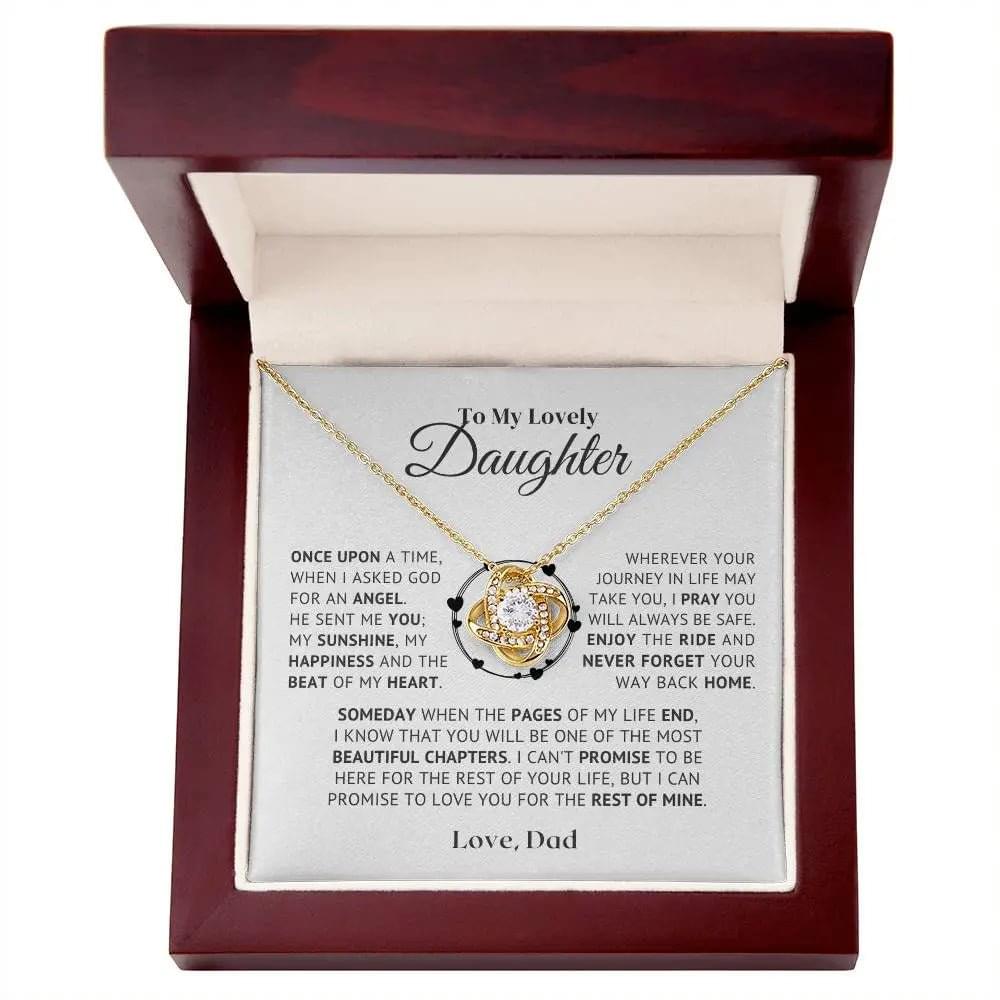 Dad's Love Necklace for Daughter