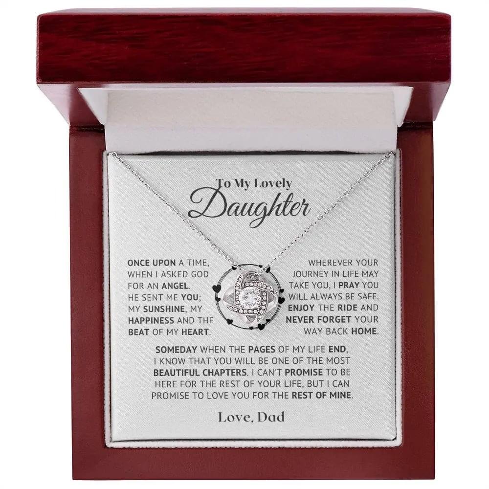 Dad's Love Necklace for Daughter
