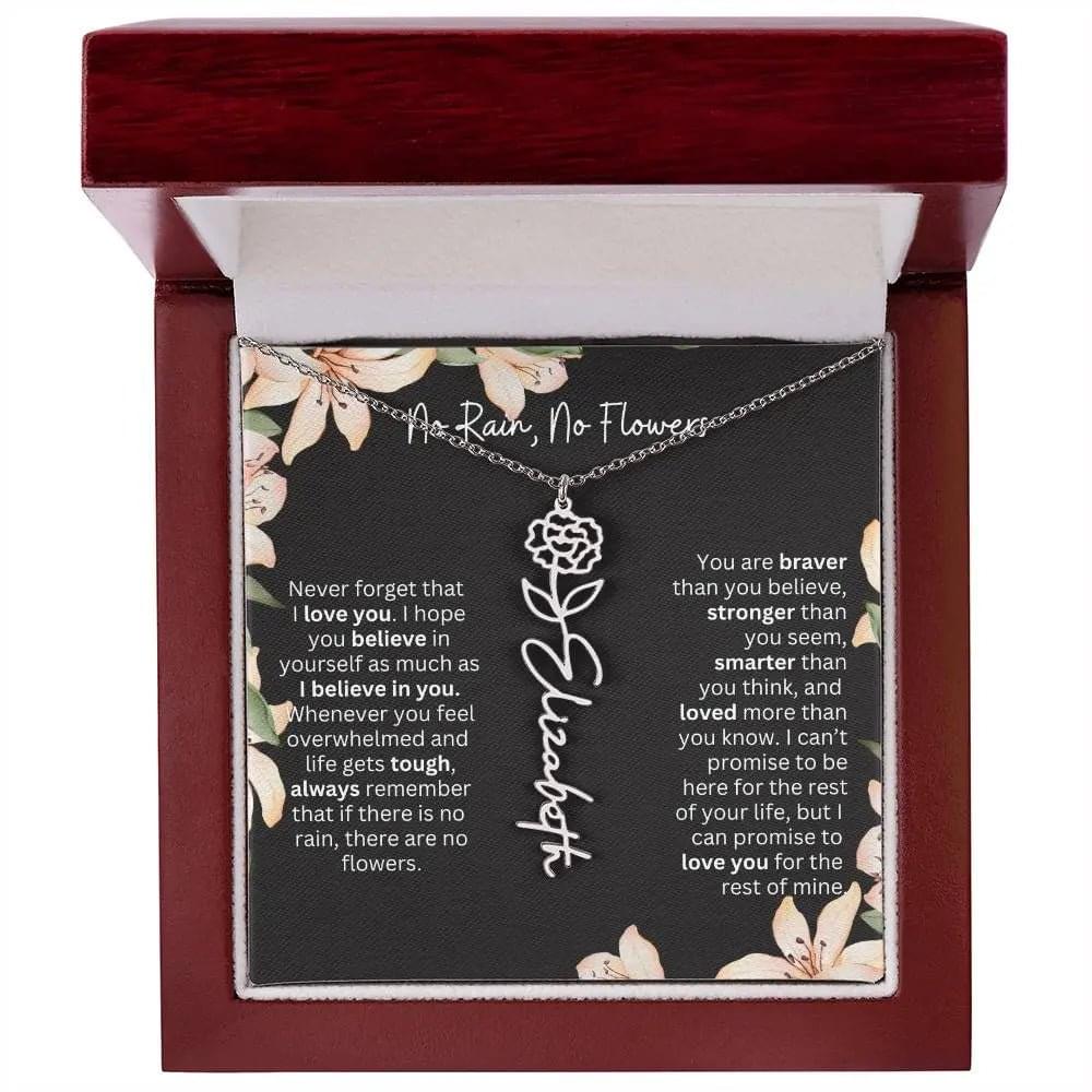 To My Daughter Never Forget That I Love You Necklace