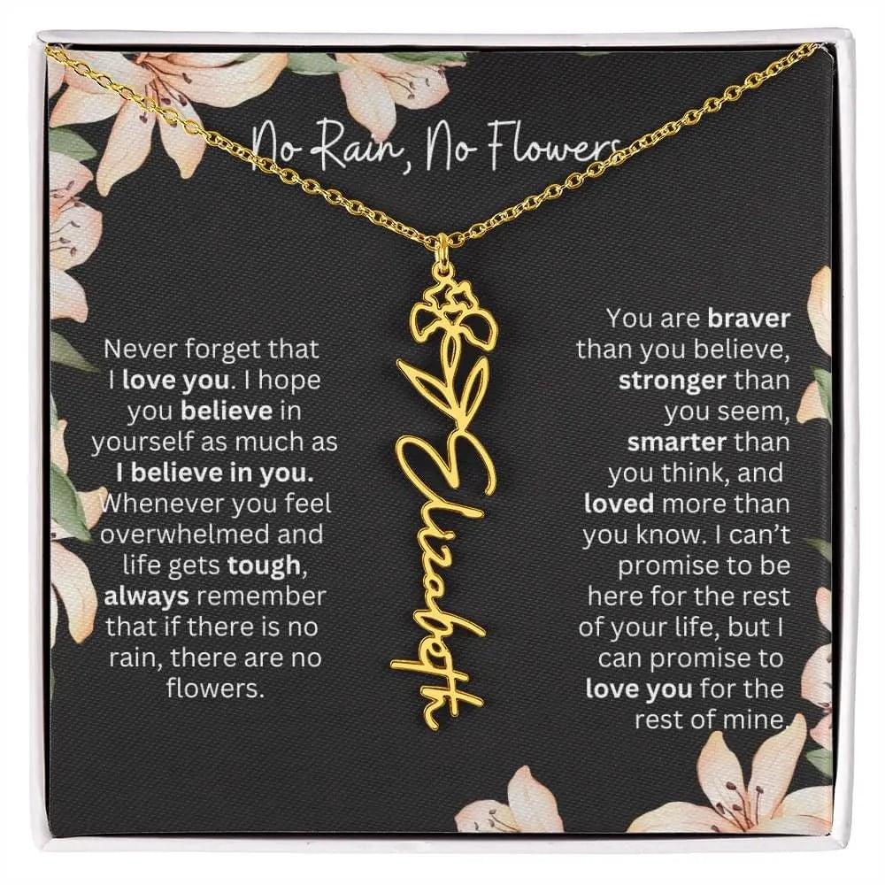 To My Daughter Never Forget That I Love You Necklace