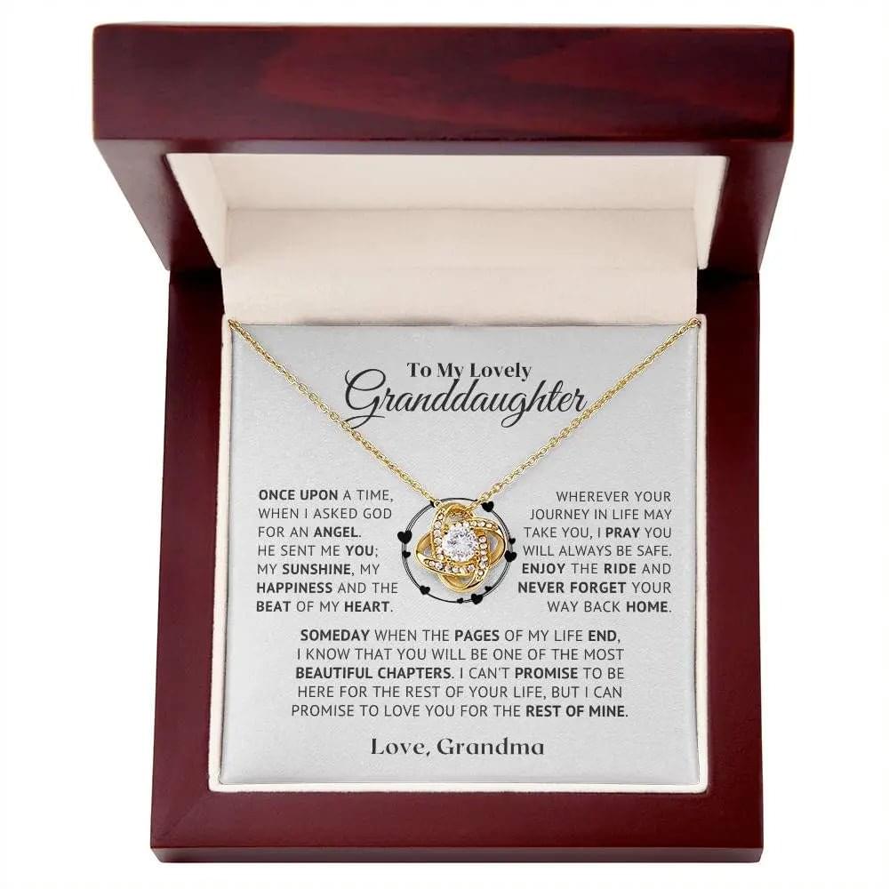 to my lovely granddaughter necklace from grandmom
