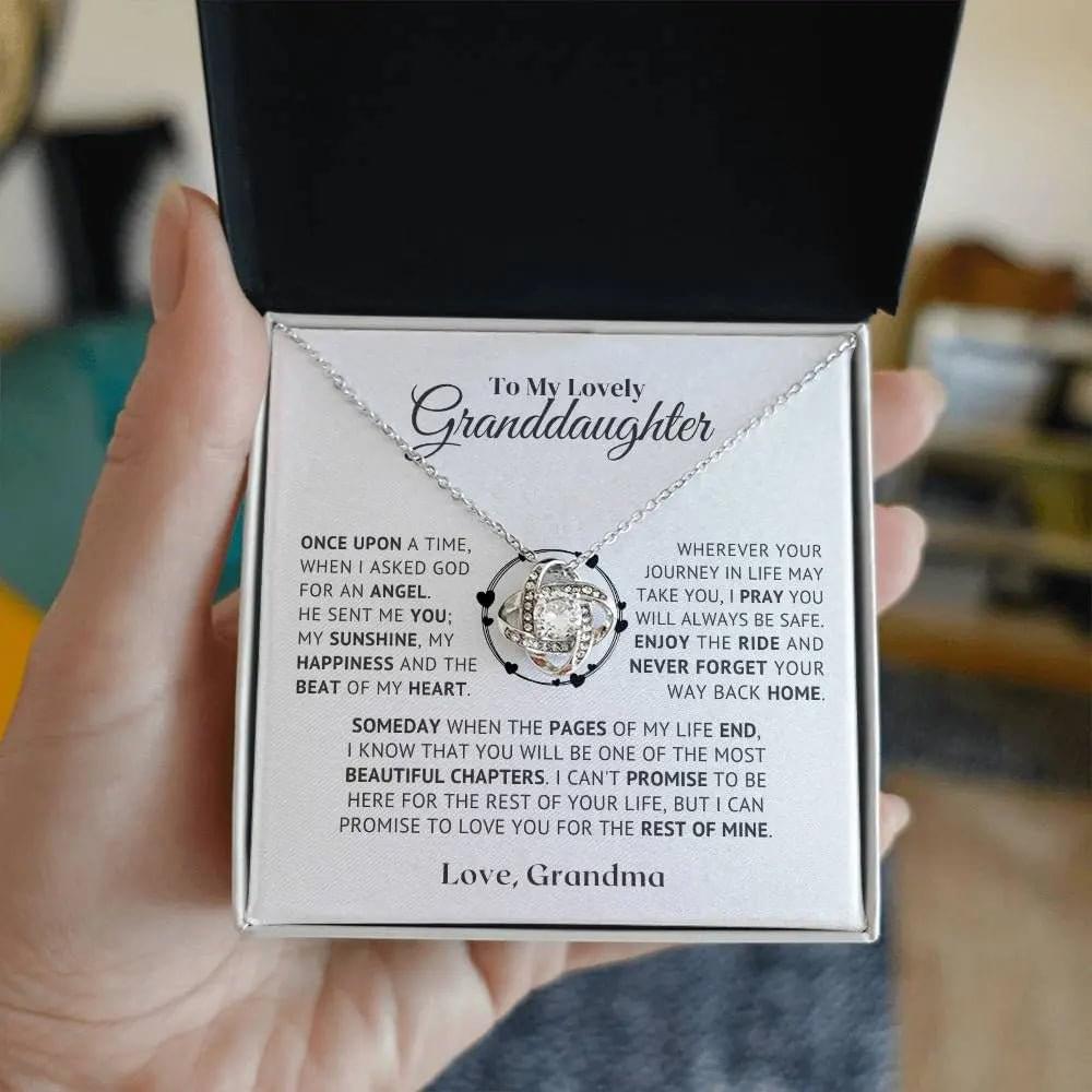 to my lovely granddaughter necklace from grandmom