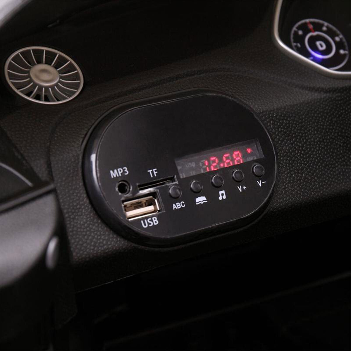 TOBBI 12V Audi TT RS Electric Ride On Car for Kids in Sleek Black Design