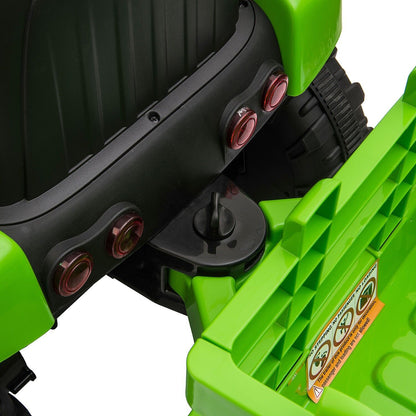 TOBBI 12V Battery-Powered Toy Tractor with Trailer for Kids - Electric Ride-On Vehicle