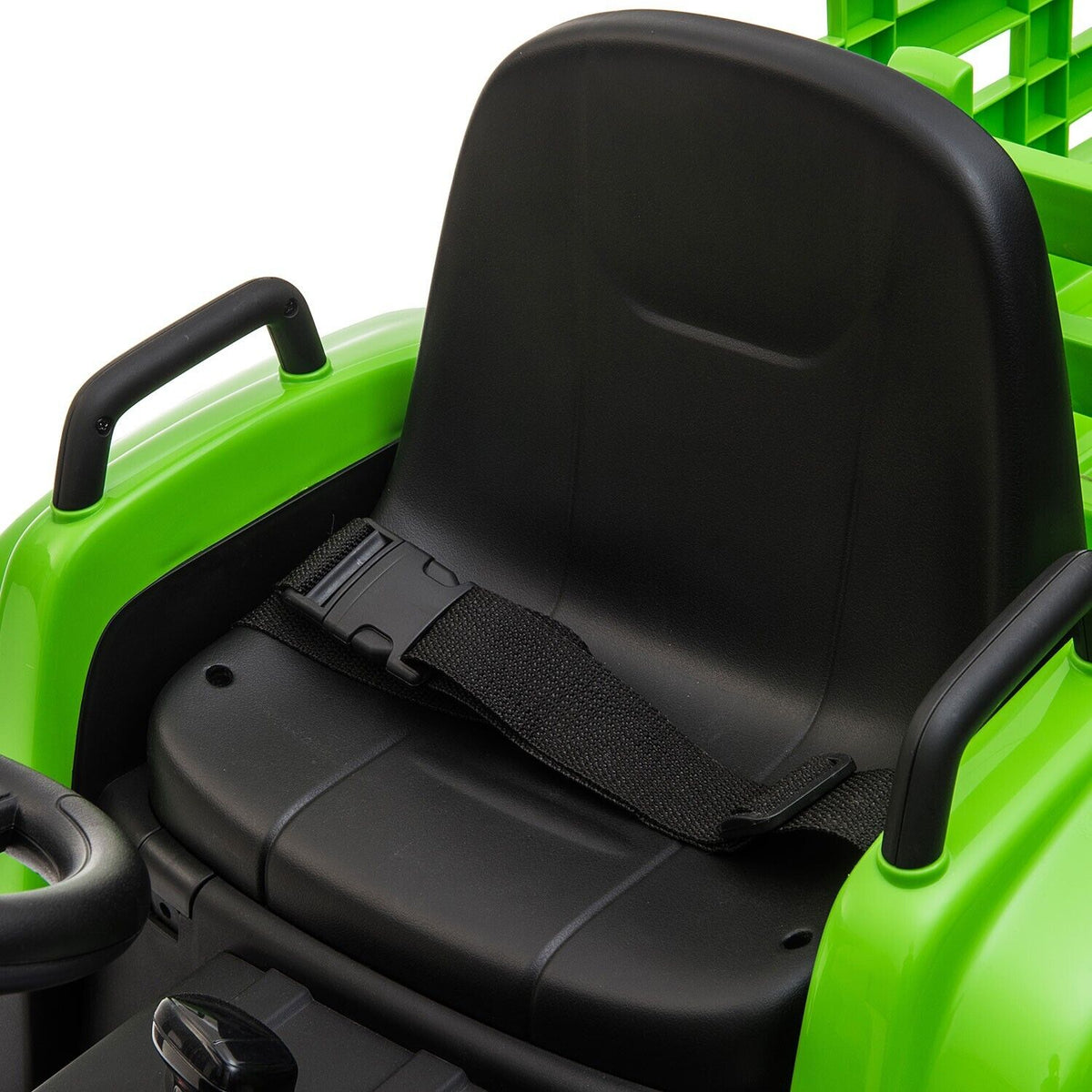 TOBBI 12V Battery-Powered Tractor Ride-On with Trailer for Kids - Electric Vehicle Fun!