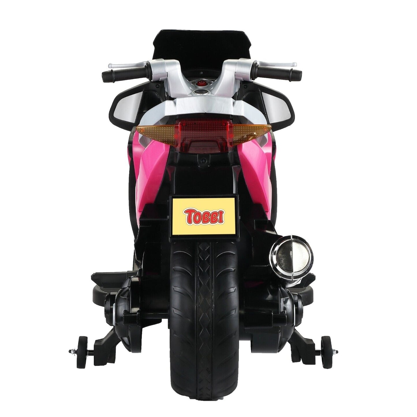 TOBBI 12V Electric Ride-On Motorcycle for Kids with Training Wheels