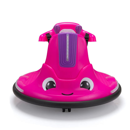 TOBBI Snail Shaped 12v Electric Ride On for Toddlers - Rosy+Light