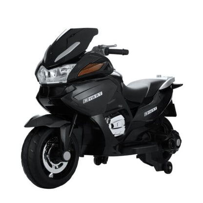 TOBBI 12V Kids Electric Dirt Bike with Training Wheels - Motorbike Ride On Toy