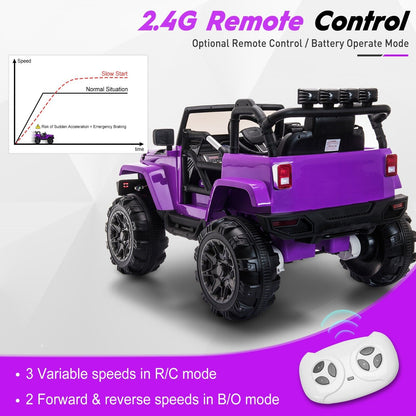 TOBBI 12V Kids Ride On Electric Truck with Remote Control - Perfect for Young Drivers!