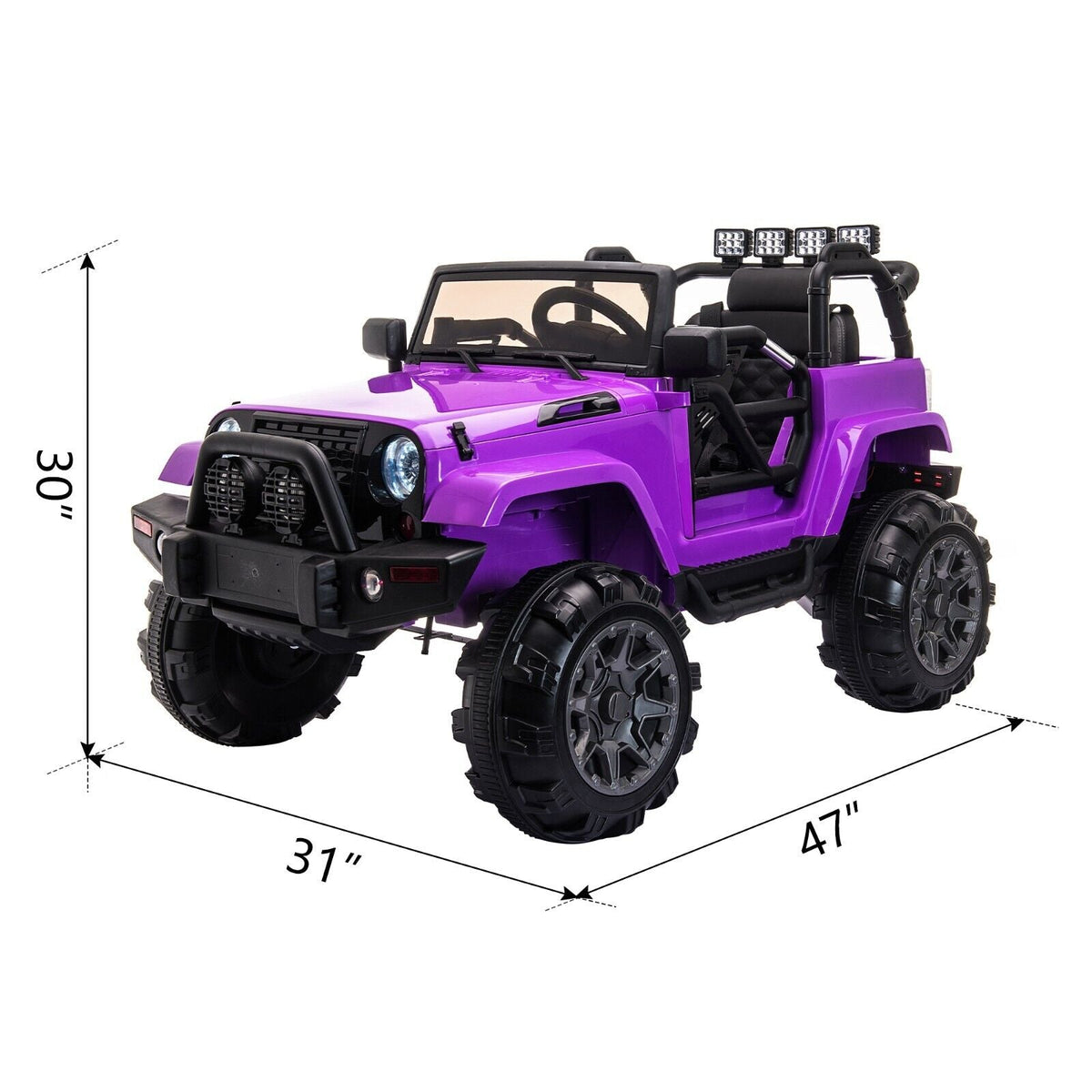 TOBBI 12V Kids Electric Truck with Remote Control - Fun Ride-On Car for Children