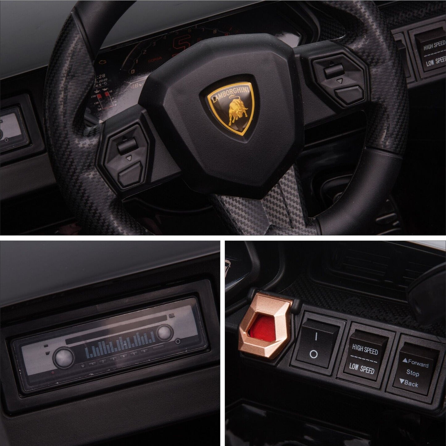 TOBBI 12V Kids Lamborghini SIAN Electric Car with Remote Control - Perfect for Little Drivers!