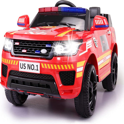 12V Kids Police Ride-On SUV Car with Parental Remote Control