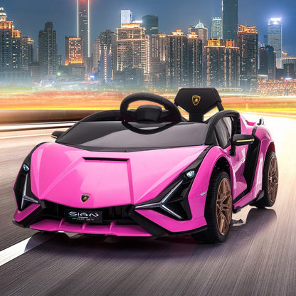 12V Kids Electric Ride-On Lamborghini Sian Car with Remote Control