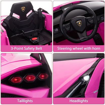 12V Kids Electric Ride-On Lamborghini Sian Car with Remote Control