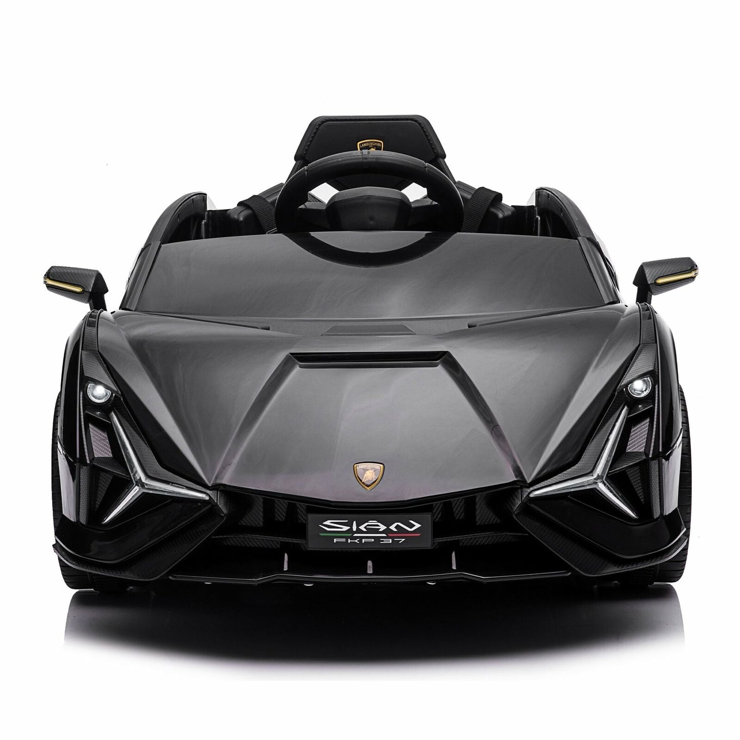 TOBBI 12V Lamborghini Sian Licensed Kids Electric Ride on Car with Parental Remote Control