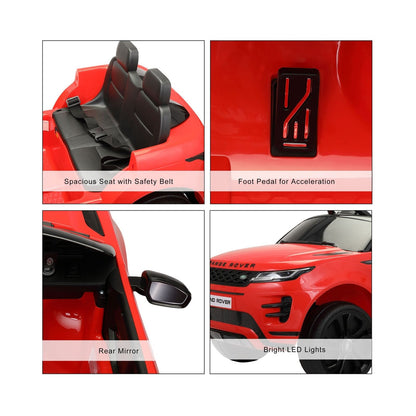 TOBBI 12V Land Rover Licensed Electric Ride-On Car for Kids with Battery Power and Exciting Features