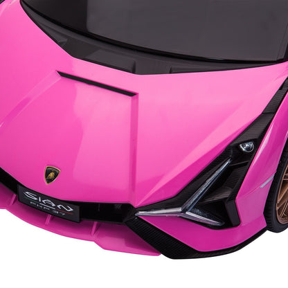 TOBBI 12V Licensed Lamborghini Sian Electric Ride-On Car for Kids with Remote Control