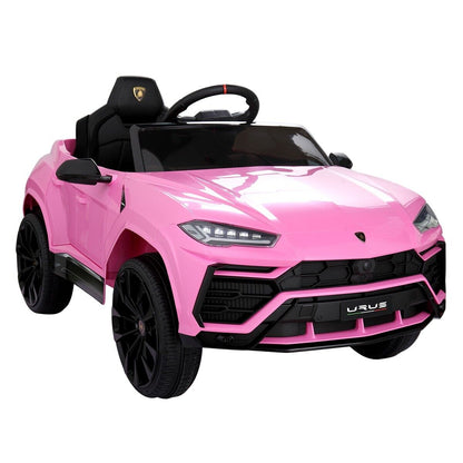 TOBBI 12V Pink Lamborghini SUV Ride-On Car with Remote Control and MP3 Player for Kids