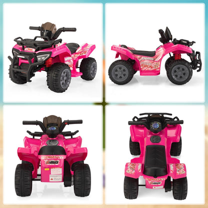 6V Electric Kids ATV Quad 4-Wheeler Ride-On Toy Car with Music