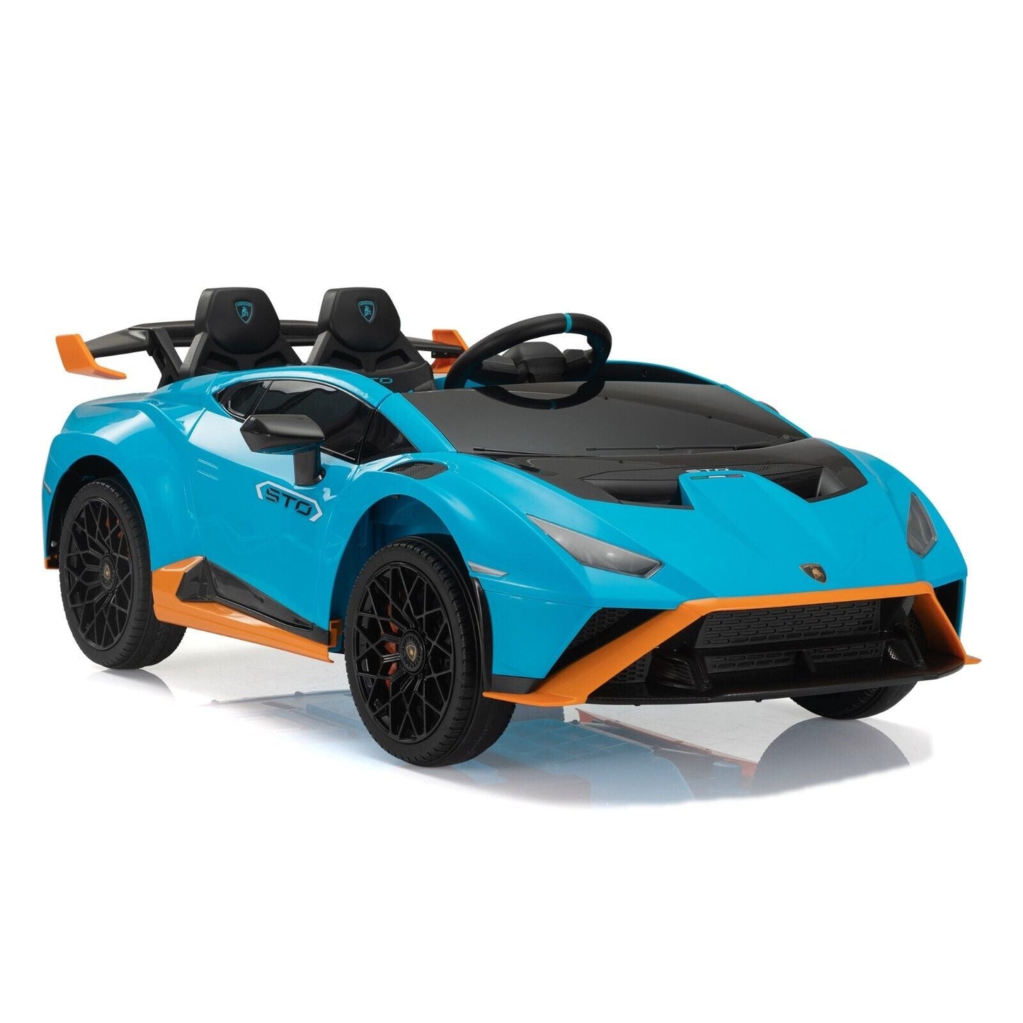 TOBBI 12V Kids Electric Lamborghini STO Sports Car with Remote Control