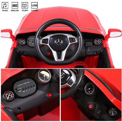 TOBBI Licensed Mercedes Benz Ride-On Car for Kids with Remote Control and Opening Doors