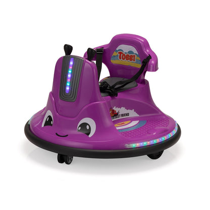 12V Electric Snail Bumper Ride-On Toy Car Battery Powered for Kids