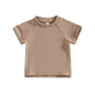 Toddler Kids Baby Girls Boys Summer Casual Tops - # BOAA11510016