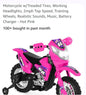 Pink Toddler Ride-On Motorcycle Toy