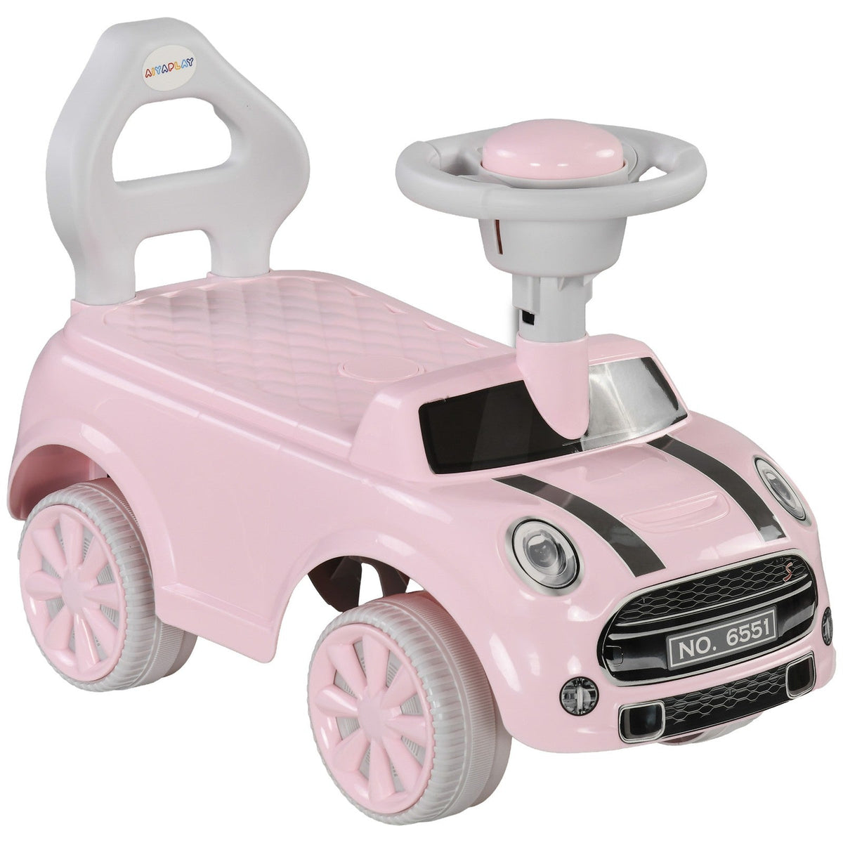 Toddler Ride-On Foot-to-Floor Sliding Car Toy in Pink