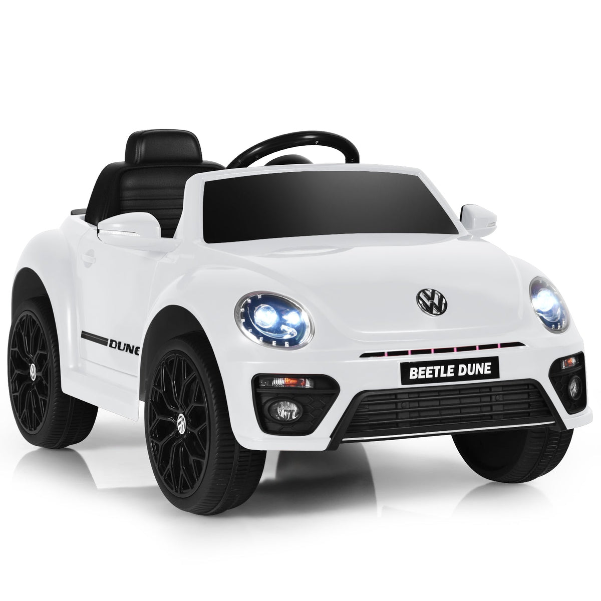 12V Electric Ride-On Volkswagen Beetle Car for Toddlers with Remote Control