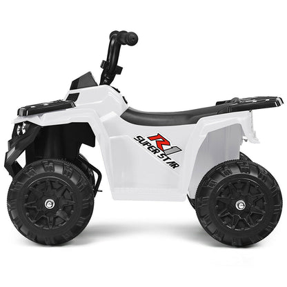6V Electric Kids Quad ATV Ride-On Toy Car with 4 Wheels and LED Lights