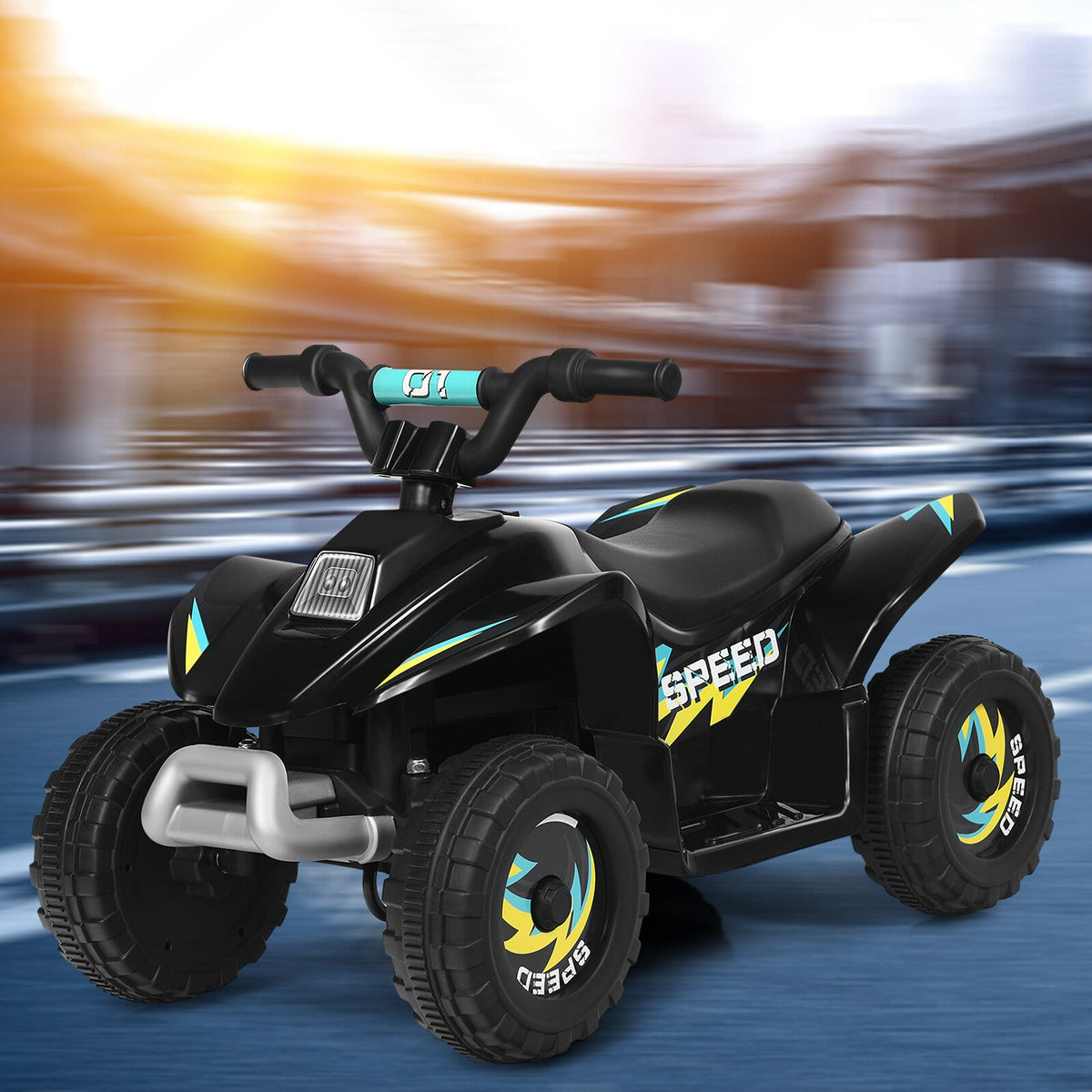 6V Battery-Powered Mini Electric Quad ATV Ride-On Toy for Toddlers