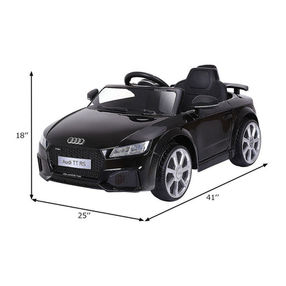 12V Electric Mini Ride-On Audi TT RS Kids Car Toy Buggy Black