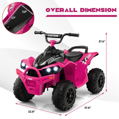 ATV-Inspired 12V Battery Powered Ride-on Toy Car for Kids in Eye-Catching Colors