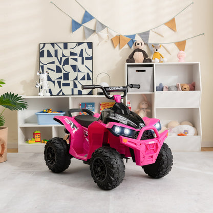 ATV-Inspired 12V Battery Powered Ride-on Toy Car for Kids in Eye-Catching Colors