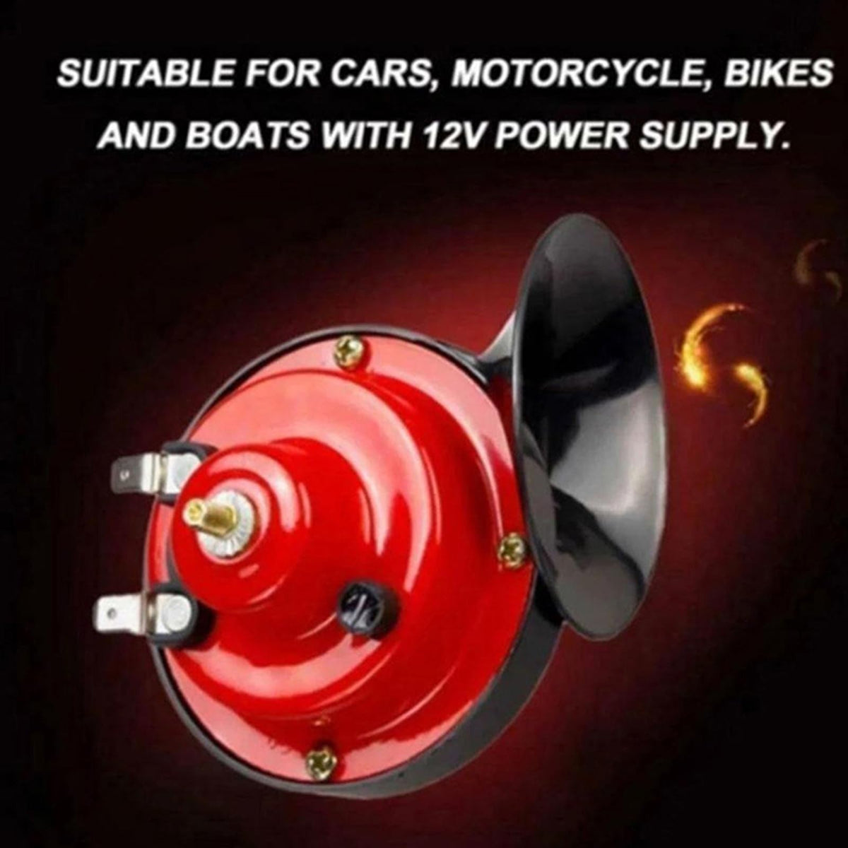 Electric 300dB Super Loud Train and Car Air Horn with Water Snail Design