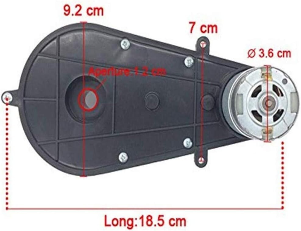 12V Ride-On Car Modification Kit with Wiring and Motors for Kids