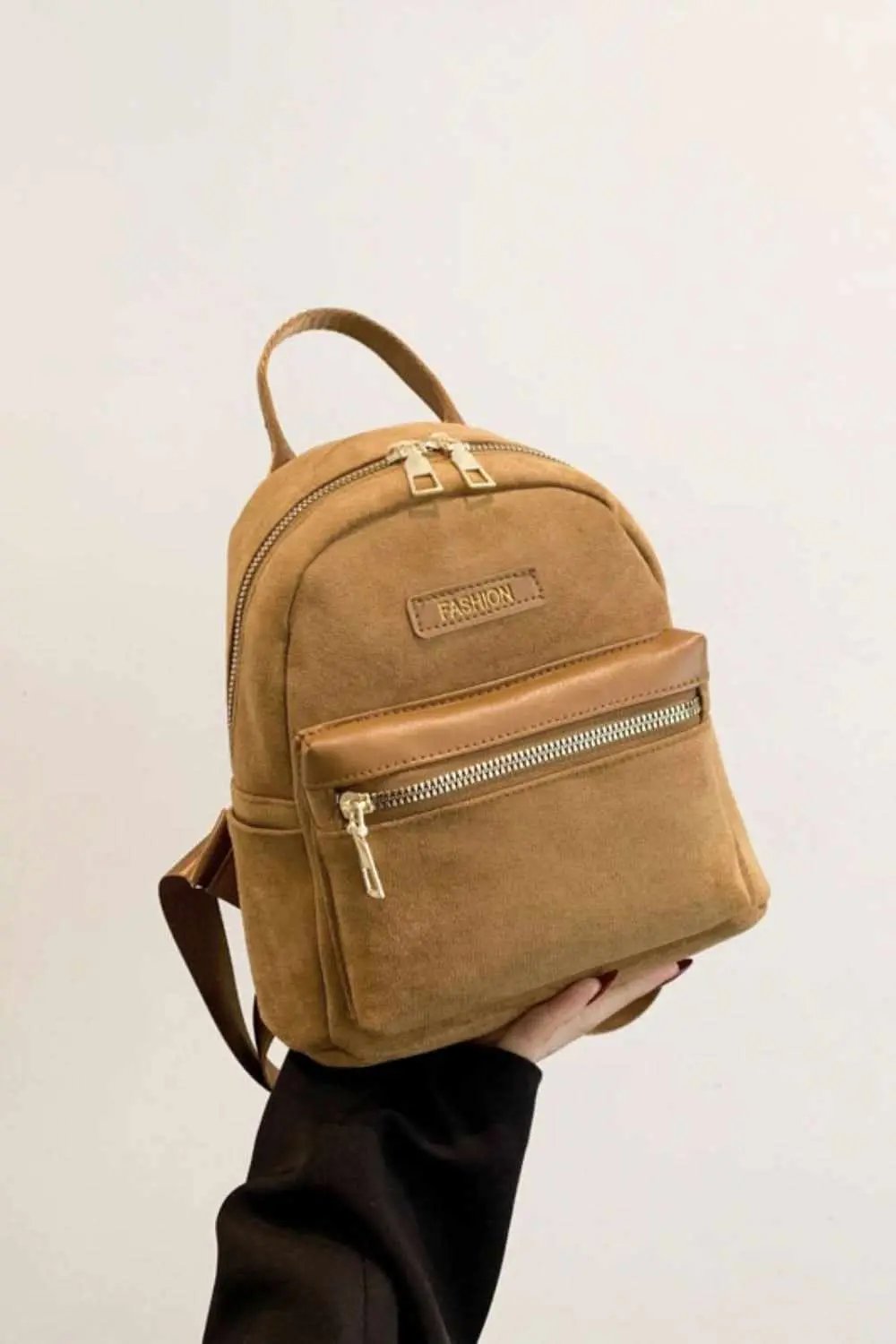 Accessories Trendsi Suede Mini Backpack Women's Stylish Accessory Adjustable Strap Bag