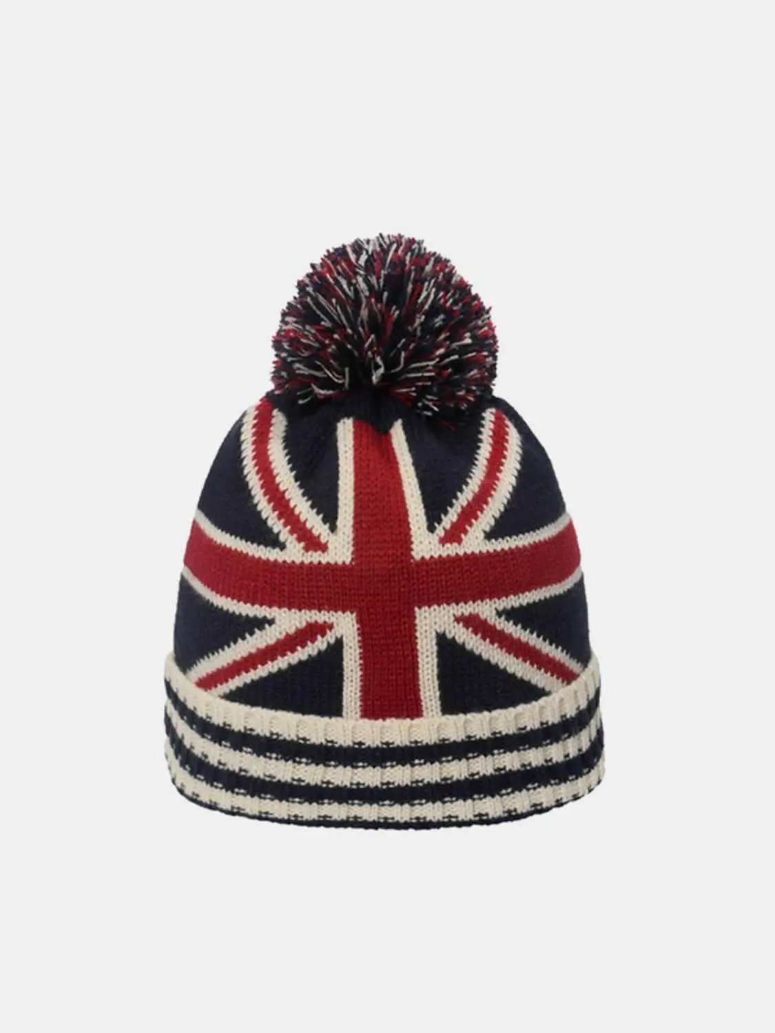 Sweaters Trendsi US Flag Knit Hat Unisex Patriotic Winter Warm Headwear
