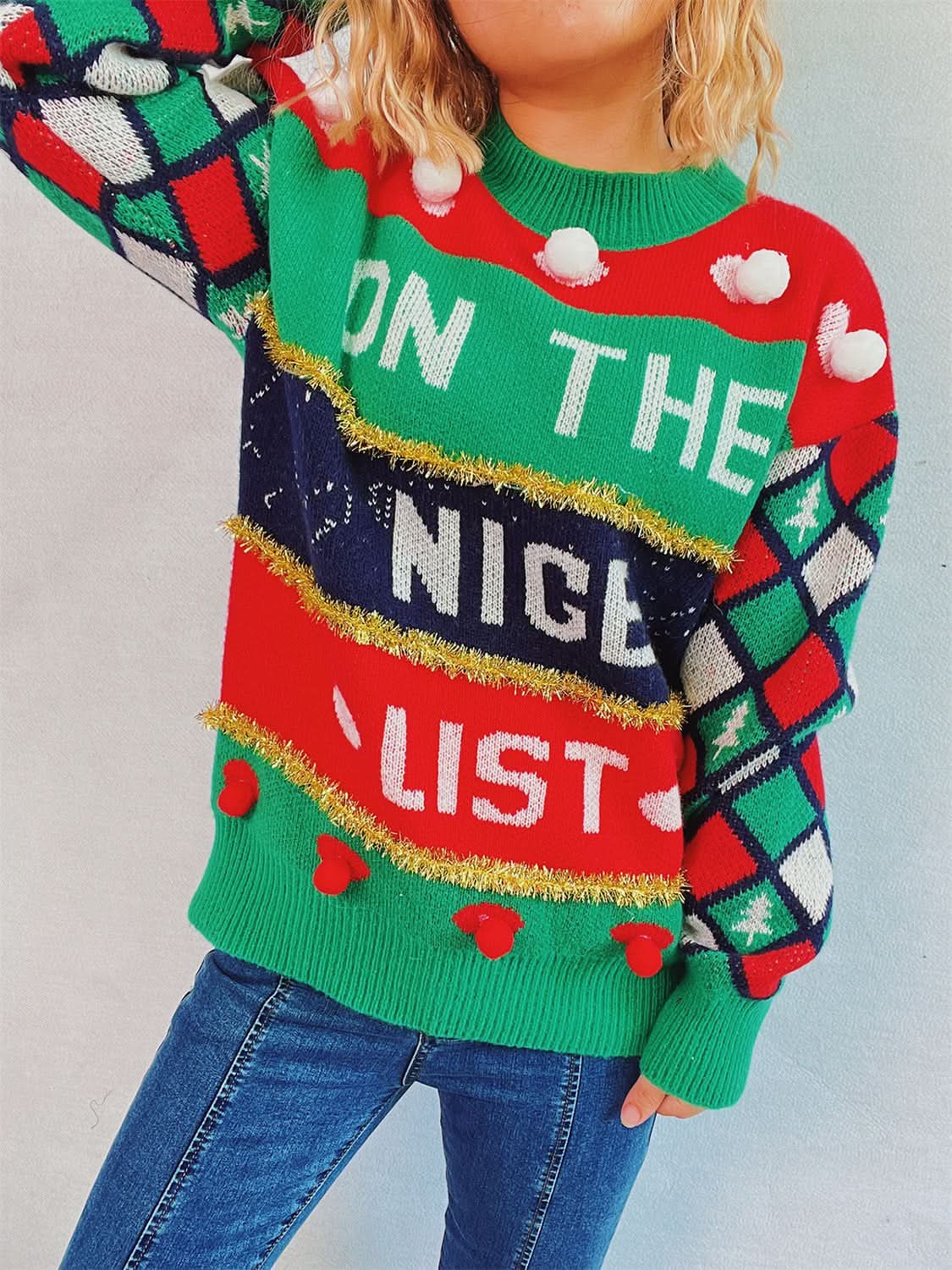 Sweaters Trendsi Knit Pom-Pom Pullover Women's Chic Top: Soft & Cozy
