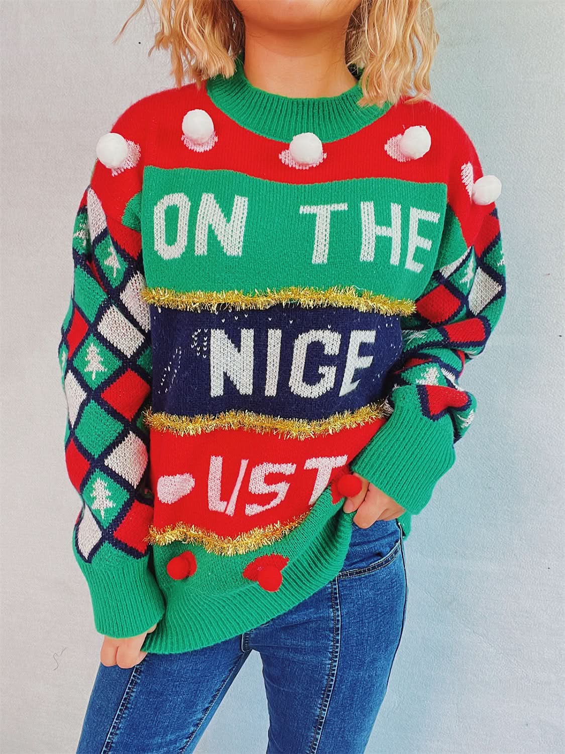 Sweaters Trendsi Knit Pom-Pom Pullover Women's Chic Top: Soft & Cozy