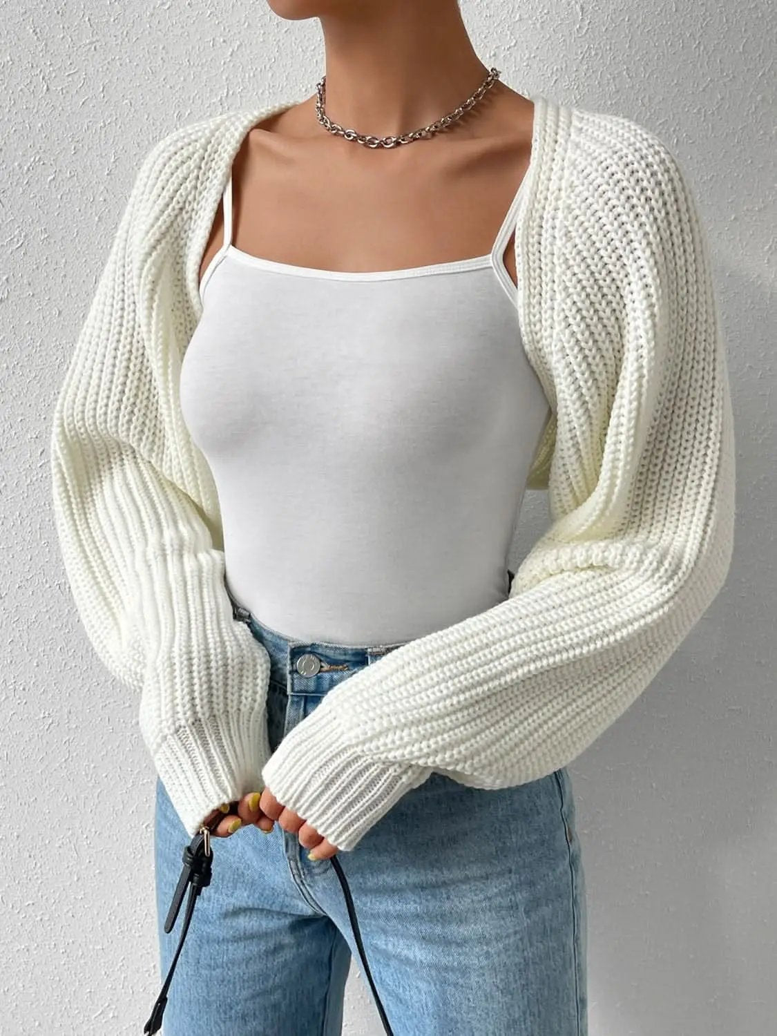 Sweaters Trendsi Chic Honey Cardigan Women's Versatile Layer Open Front Acrylic Cardigan