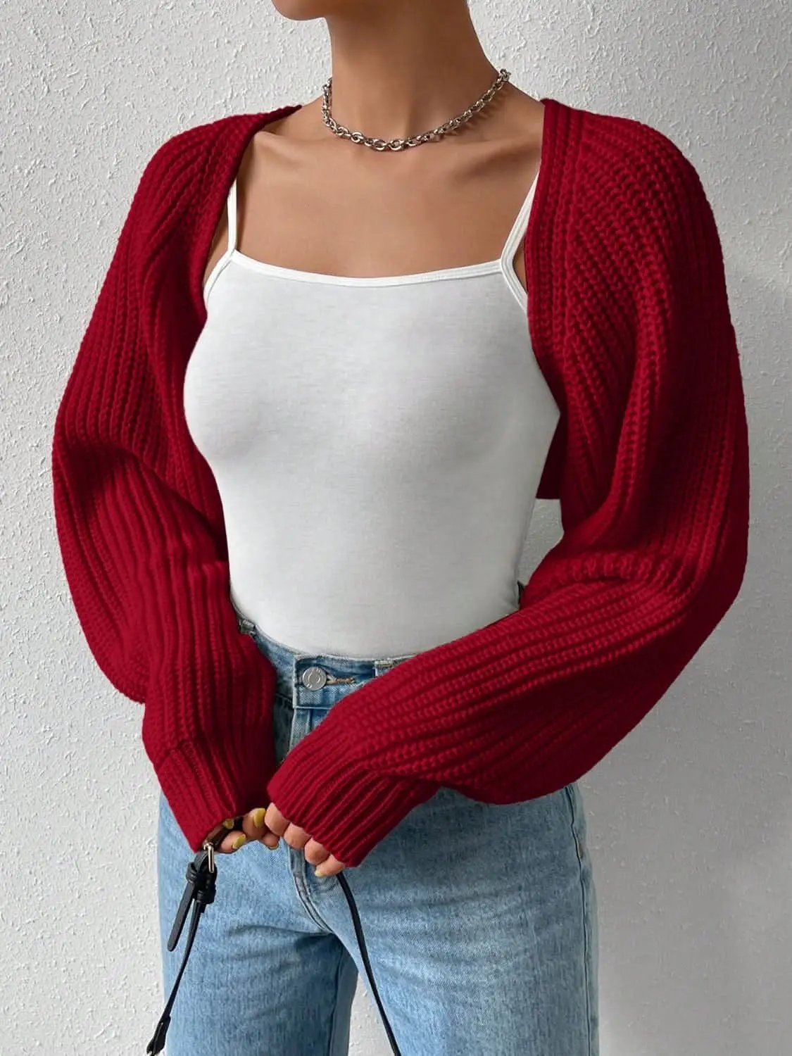 Sweaters Trendsi Chic Honey Cardigan Women's Versatile Layer Open Front Acrylic Cardigan