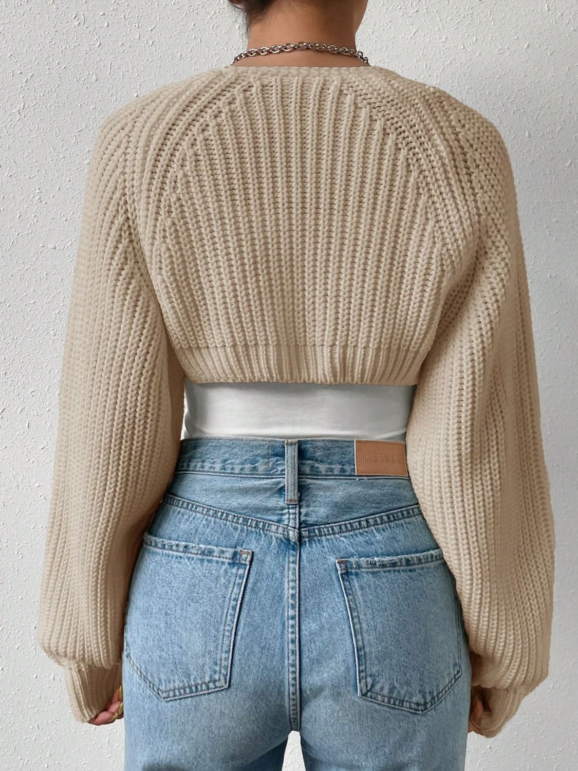 Sweaters Trendsi Chic Honey Cardigan Women's Versatile Layer Open Front Acrylic Cardigan
